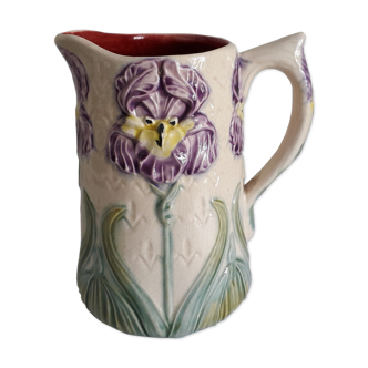 Pitcher in art nouveau slurry