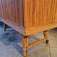 Wicker rattan bamboo wardrobe 1950 1960