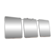 Vintage white triptych barber mirror
