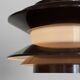 Pendant light "Trava" large brown version by Carl Thore for Granhaga Metallindustri. Sweden 1970s.