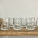 6 vintage Préfontaines whisky glasses