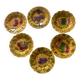 Série de 6 assiettes à dessert Sarreguemines