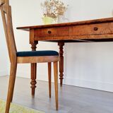 Old wooden table - two drawers