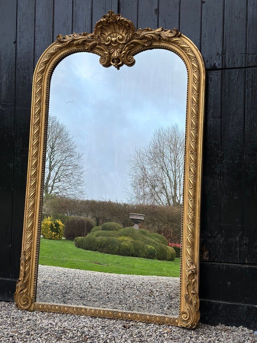 Louis XV style mirror or trumeau circa 1880 123x200cm