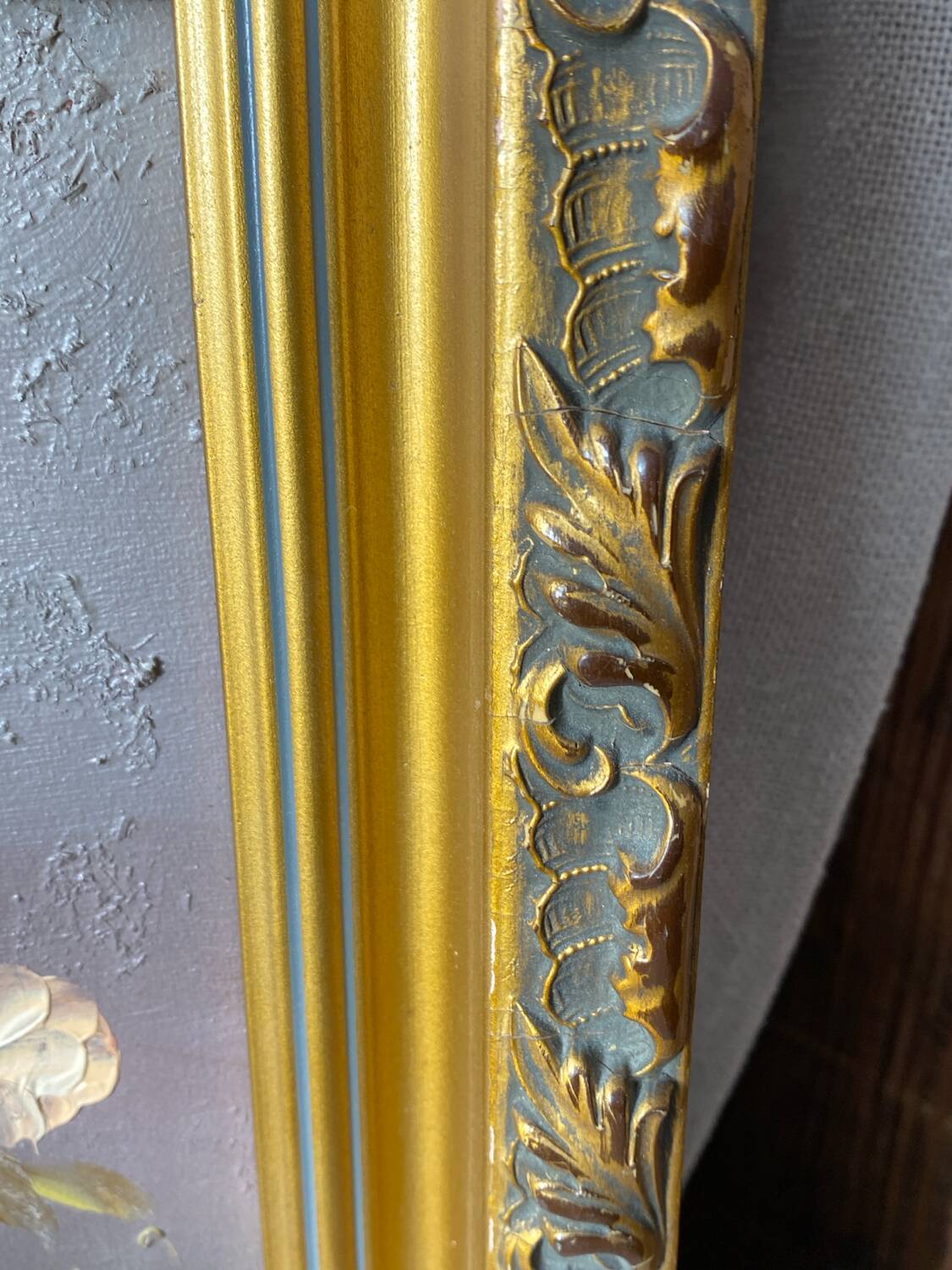 Oil on canvas, framed still life