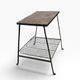 Vintage metal side table/plant table with ceramic accent
