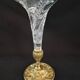 Cornet or tulip vase, centrepiece, Baccarat crystal 19th century