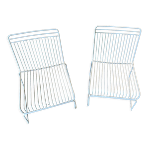 lot chaises en fer forgé