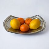 Mother-of-pearl & aluminium centerpiece, Italy, 1980s