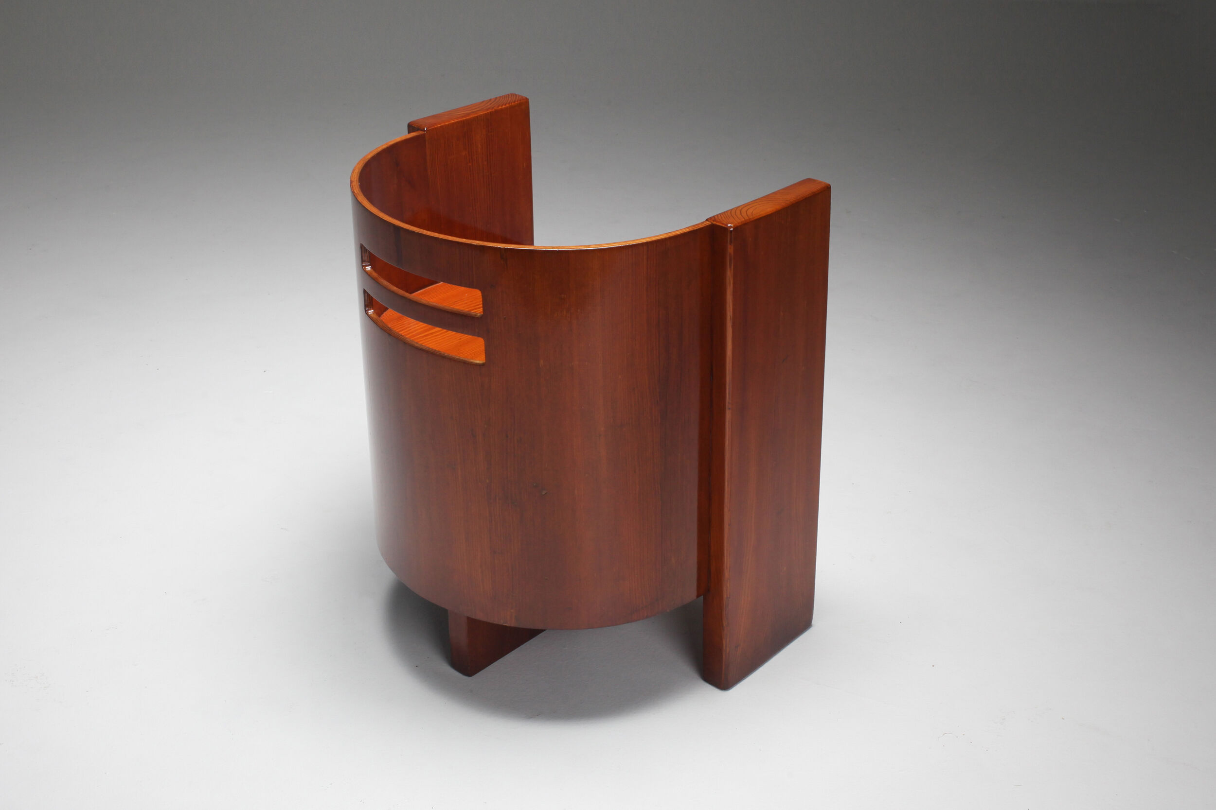 Fauteuil moderniste en acajou - années 1930