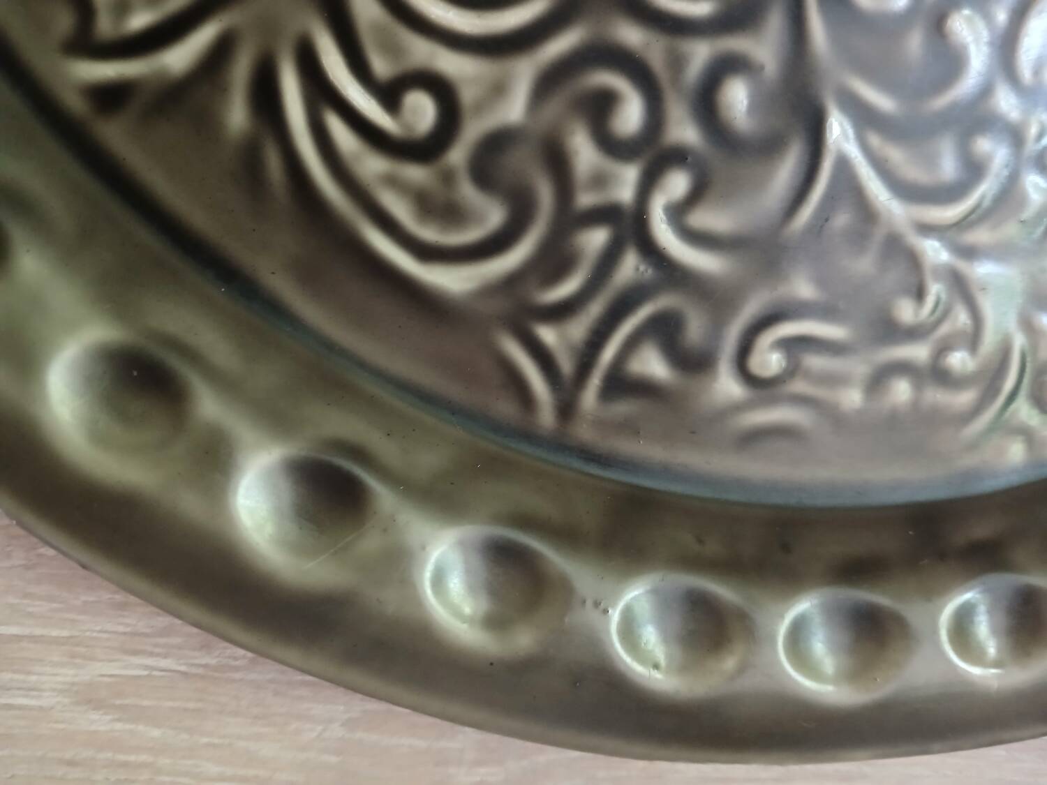 Old metal tray