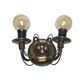 Art Nouveau two-armed wall lamp, Poland, 1970s