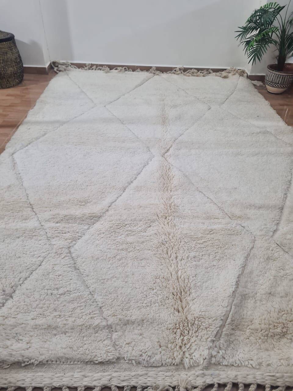 Handmade wool Berber rug 300X200 cm