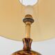 Vintage Art Deco blown glass and porcelain ball lamp (Numbered)