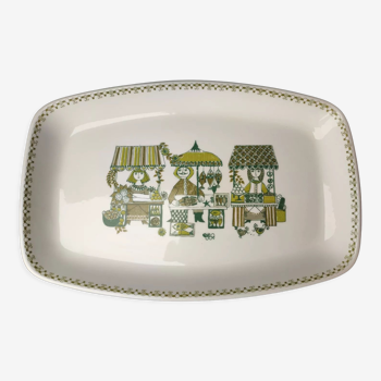 Figgjo Flint Norway "Market" Sandwich plate, Serving plate, Tray, Turi Design