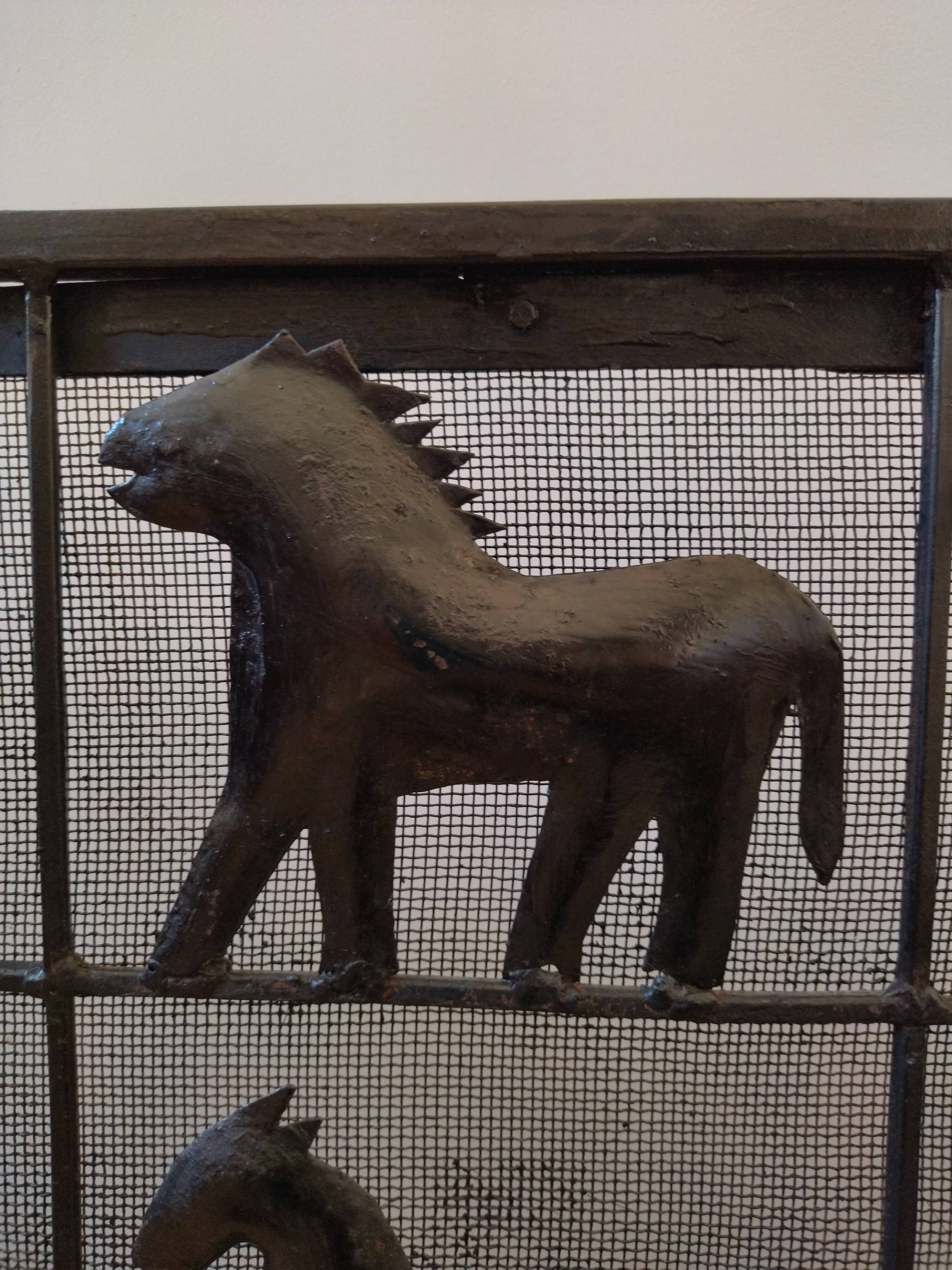 Fire screen chimney screen Marolles 1950