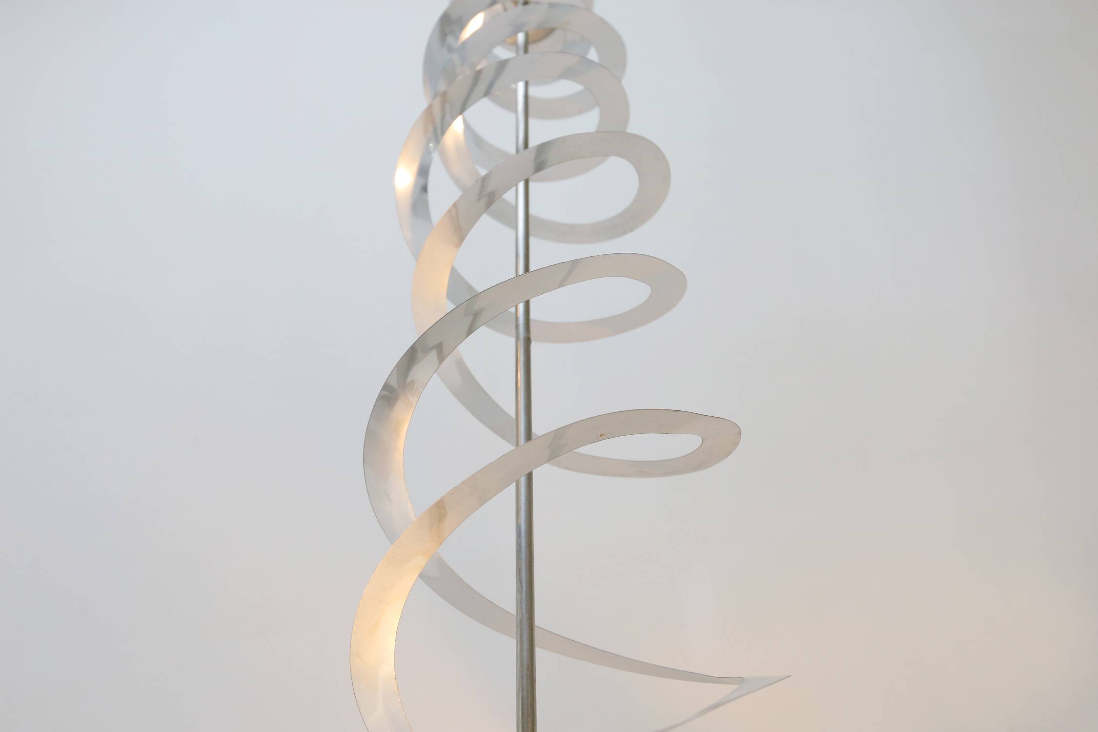 Kinetic Spiral Light Sculpture from Werner Epstein, 1972