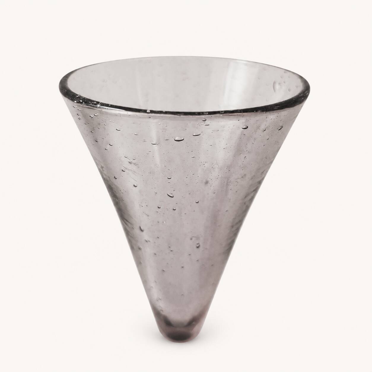 Duo de flûtes à champagne en verre de Biot