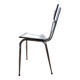 White and blue formica chair
