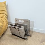 Vintage plexiglass magazine rack