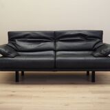 Canapé en cuir Alanda, design italien, années 1980, fabricant : B&B Italia, desig