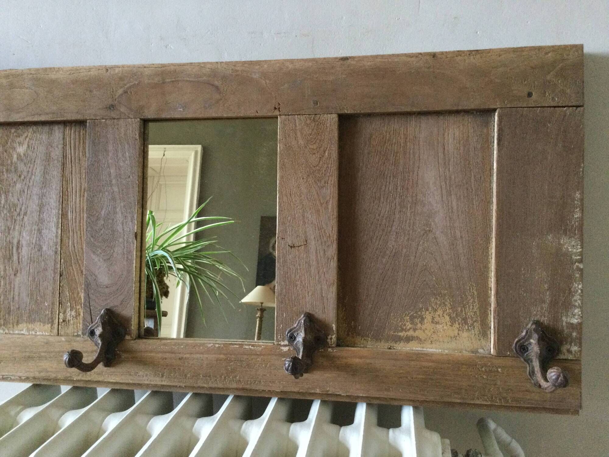 Oak entrance coat rack