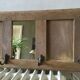 Oak entrance coat rack