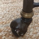 Vintage metal and glass server