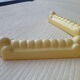 Box of 6 vintage knife holders in yellow ceramic