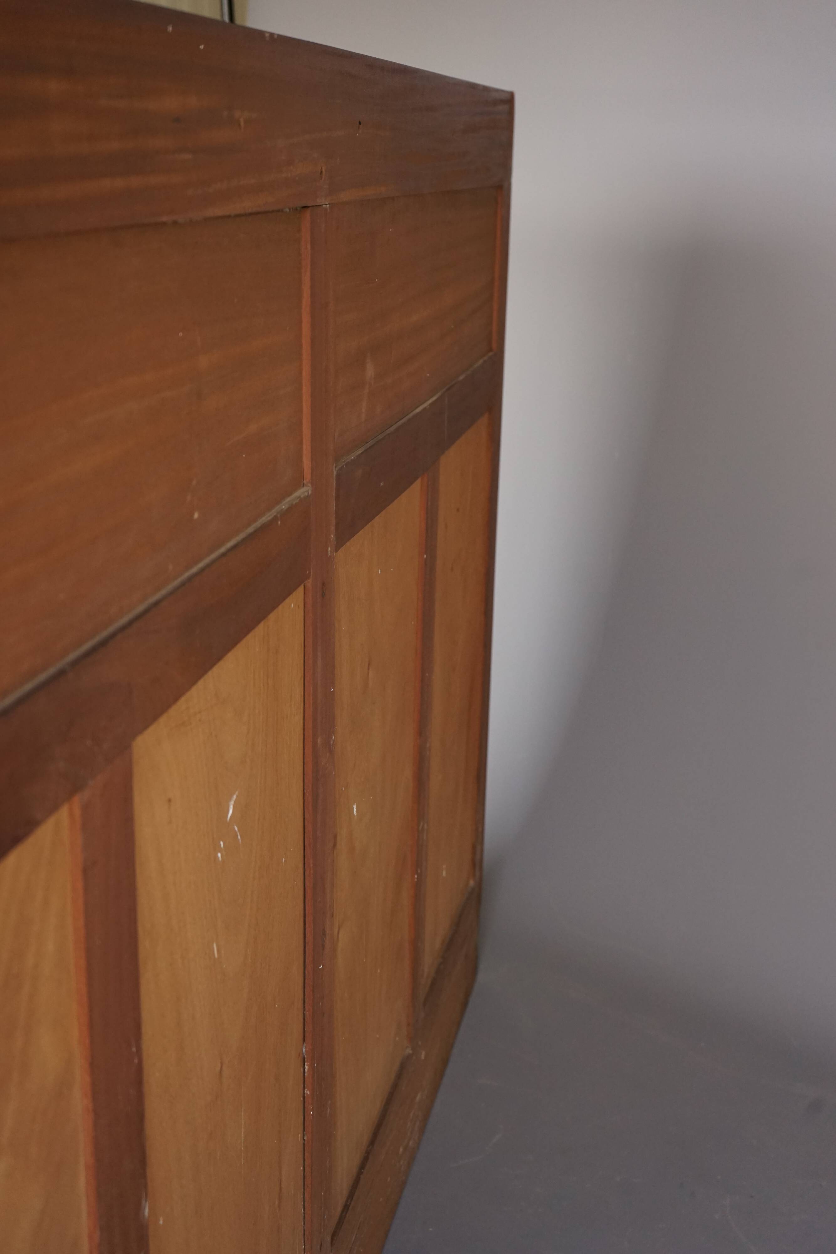 Hague School Art Deco wooden Bookcase, 1930s