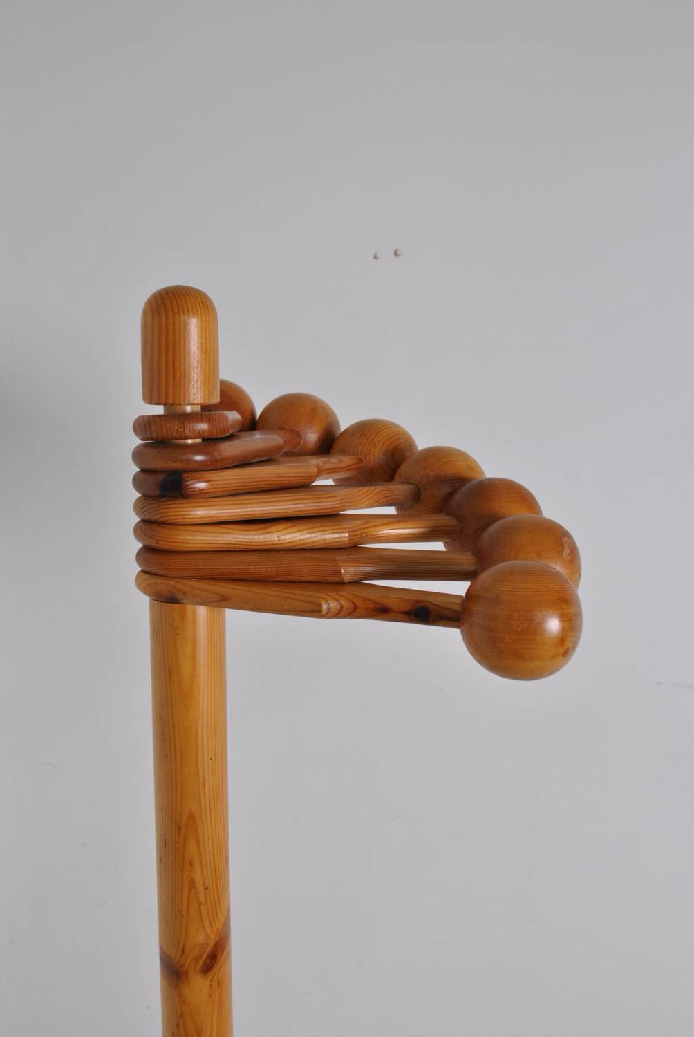 Pine coat rack from the 1970s