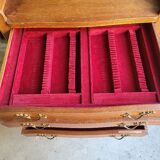 Cutlery furniture of the brand Ercuis in veneer oak