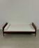 Danish Palisander Bed Daybed in Bouclé 1960s