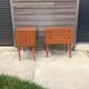 Pair of nightstands vintage of the 1950s