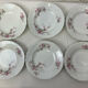 6 hollow porcelain plates floral decoration