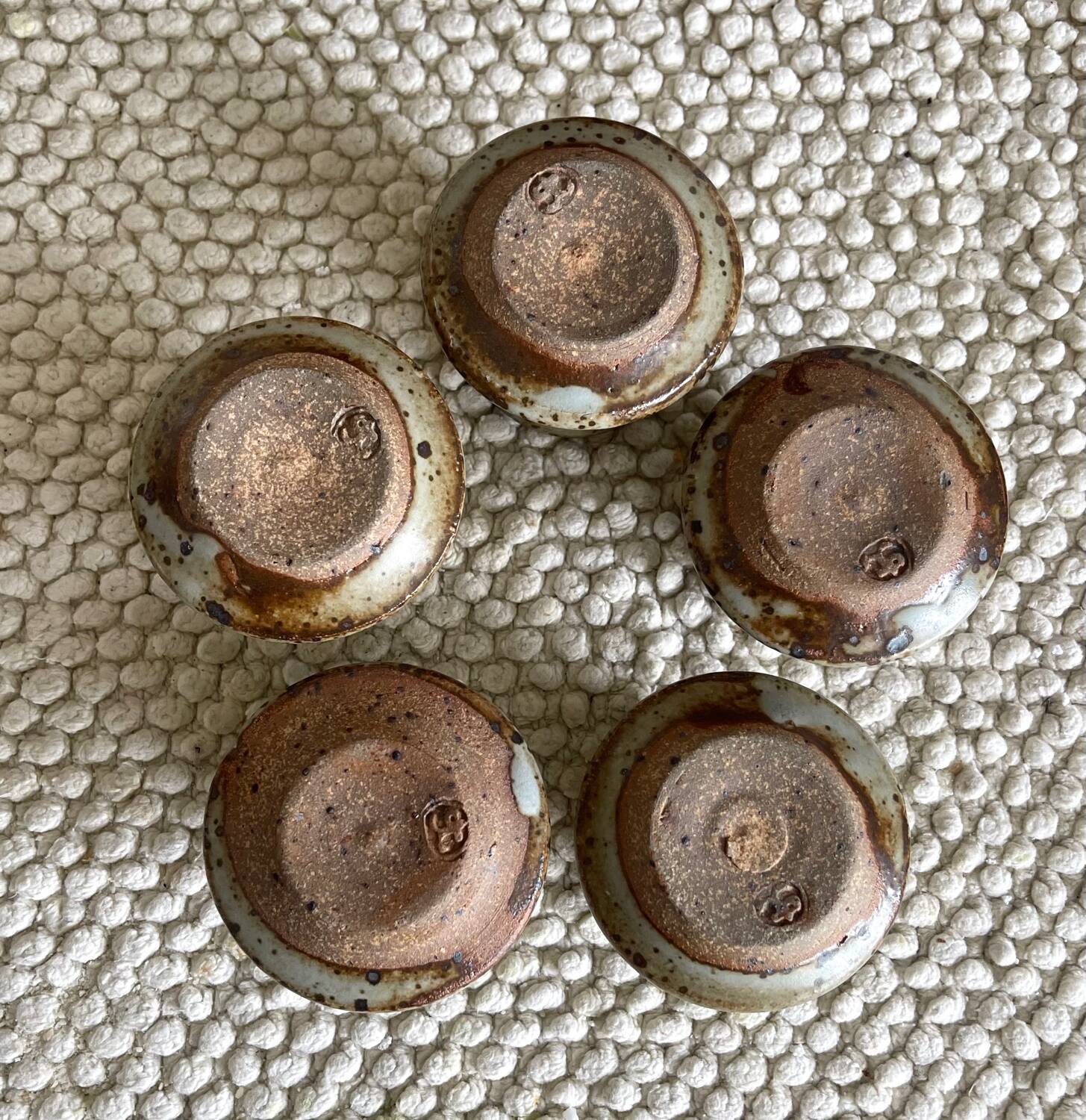 5 Gustave Tiffoche egg cups