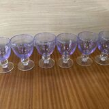 Set 6 handmade blown glasses. Maginific!!!