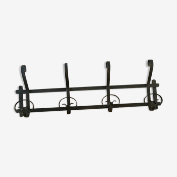 Wrought iron patère 68x 25 cm