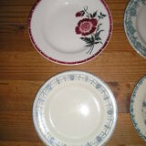 Set of 12 different flat plates