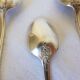 3 small spoons + 3 vintage silver-plated metal mocha spoons
