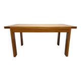Maison Regain extendable table in solid elm, 70s-80s