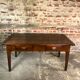 Dark walnut farmhouse table 1900s