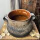 Pot ancien en terre cuite avec anses Vallauris