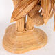 Lampadaire « palmier-cocotier » en rotin