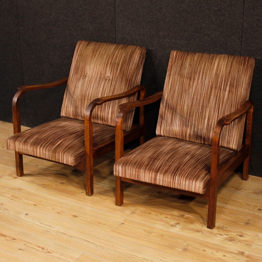 Pair of Italian design armchairs from 70s