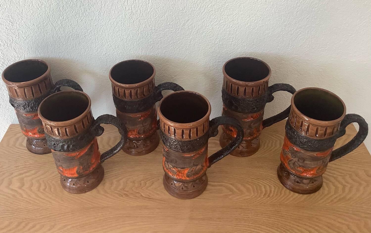 6 tasses vintage Ausella -Sicilie
