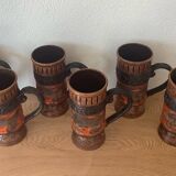 6 tasses vintage Ausella -Sicilie