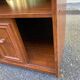 Vintage TV/Hi-Fi Unit on Wheels in Walnut Style, made in France 1970.
