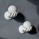 Pair of opaline and ceramic hand sconces