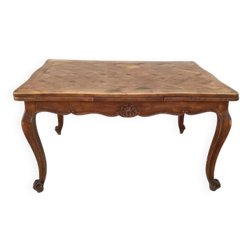 Table style Louis XV en hêtre